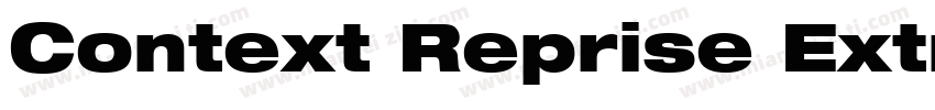 Context Reprise ExtraBlack SSi Extra Black字体转换